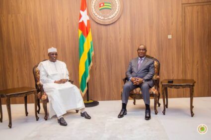 Diplomatie parlementaire : le Président de l’Assemblée nationale du Tchad en visite de courtoisie chez son homologue togolais